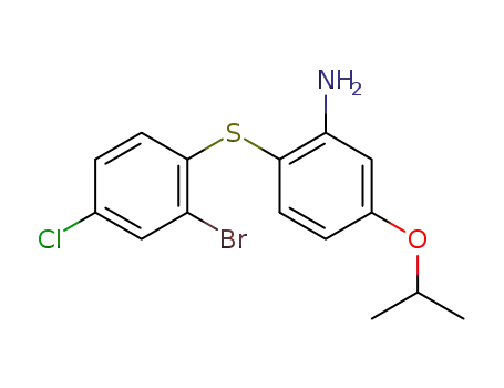 2-(2-bromo-4-chloro-phenylsulfanyl)-5-isopropoxy-aniline