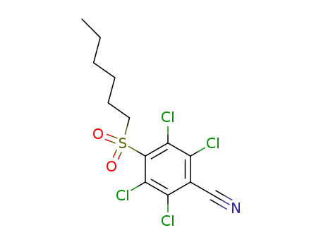 4-Hexylsulfonyl-2,3,5,6-tetrachlorobenzonitrile