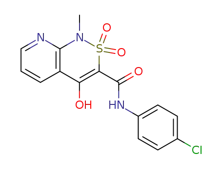 4-hydroxy-1-methyl-2,2-dioxo-1,2-dihydro-2λ<sup>6</sup>-pyrido[2,3-<i>c</i>][1,2]thiazine-3-carboxylic acid 4-chloro-anilide