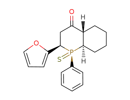 (1S,2R,4aS,8aR)-2-Furan-2-yl-1-phenyl-1-thioxo-octahydro-1λ<sup>5</sup>-phosphinolin-4-one