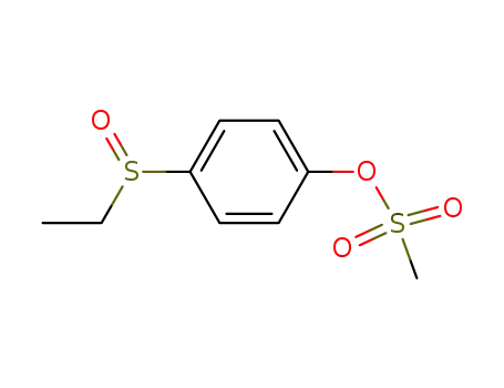 Molecular Structure of 36116-17-3 (4-(ethylsulfinyl)phenyl methanesulfonate)
