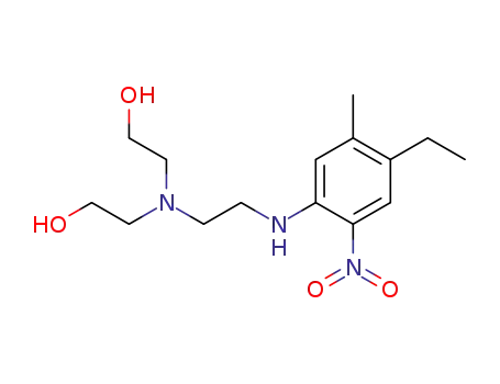 Molecular Structure of 65273-38-3 (Ethanol, 2,2'-[[2-[(4-ethyl-5-methyl-2-nitrophenyl)amino]ethyl]imino]bis-)