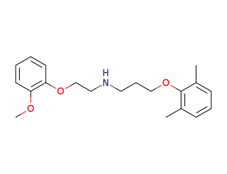 Molecular Structure of 2299-55-0 (N-<2-(2-Methoxy-phenoxy)-aethyl>-3-(2,6-dimethyl-phenoxy)-propylamin)