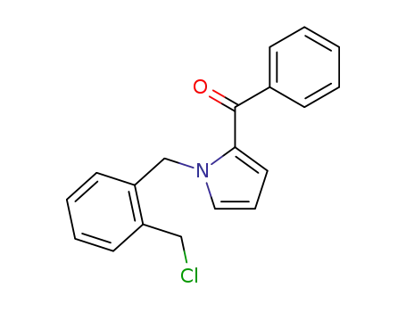 Molecular Structure of 129055-88-5 ([1-(2-Chloromethyl-benzyl)-1H-pyrrol-2-yl]-phenyl-methanone)