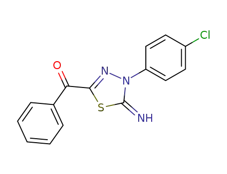 5-benzoyl-2-imino-3-(p-chlorophenyl)-2,3-dihydro-1,3,4-thiadiazole