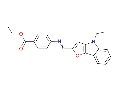 Benzoic acid, 4-[[(4-ethyl-4H-furo[3,2-b]indol-2-yl)methylene]amino]-,
ethyl ester