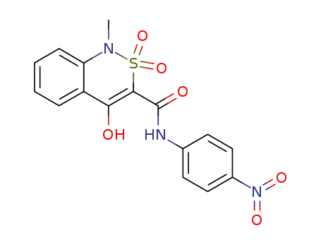 1-methyl-2,2,4-trioxo-1,2,3,4-tetrahydro-2λ<sup>6</sup>-benzo[<i>c</i>][1,2]thiazine-3-carboxylic acid 4-nitro-anilide