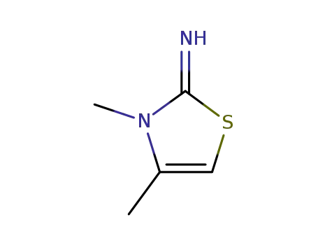 Molecular Structure of 6149-16-2 (2(3H)-Thiazolimine, 3,4-dimethyl-)