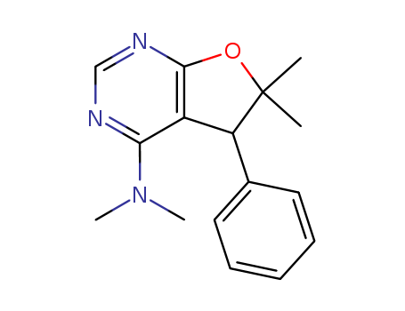 Furo[2,3-d]pyrimidin-4-amine,5,6-dihydro-N,N,6,6-tetramethyl-5-phenyl- cas  25844-55-7