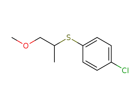Molecular Structure of 32300-69-9 (Benzene, 1-chloro-4-[(2-methoxy-1-methylethyl)thio]-)
