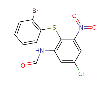 <i>N</i>-[2-(2-bromo-phenylsulfanyl)-5-chloro-3-nitro-phenyl]-formamide
