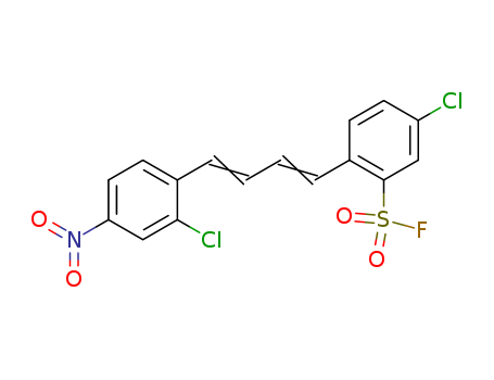 Benzenesulfonylfluoride, 5-chloro-2-[4-(2-chloro-4-nitrophenyl)-1,3-butadien-1-yl]- cas  31368-32-8
