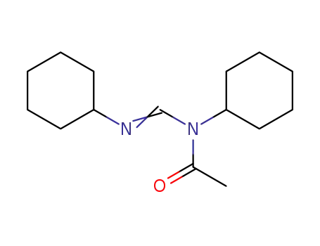 Acetamide, N-cyclohexyl-N-[(cyclohexylimino)methyl]-