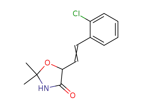5-(2-chloro-styryl)-2,2-dimethyl-oxazolidin-4-one