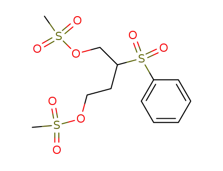 Methanesulfonic acid 2-benzenesulfonyl-4-methanesulfonyloxy-butyl ester