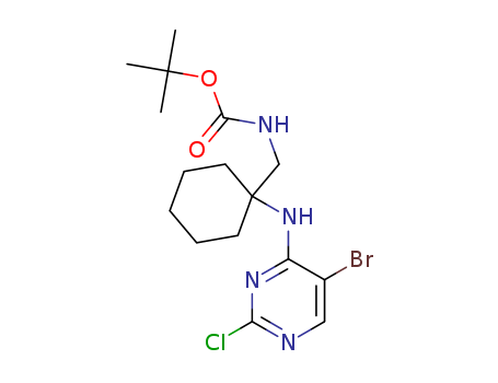 Carbamic acid, N-[[1-[(5-bromo-2-chloro-4-pyrimidinyl)amino]cyclohexyl]methyl]-, 1,1-dimethylethyl ester
