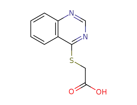 Molecular Structure of 63586-46-9 ((QUINAZOLIN-4-YLSULFANYL)-ACETIC ACID)