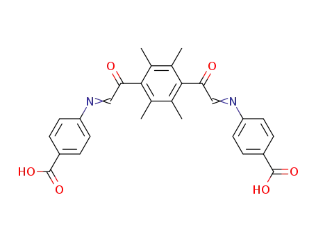 1,2,4,5-Tetramethyl-3,6-bis-<4-carboxy-phenylimino-acetyl>-benzol