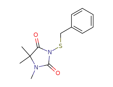 3-Benzylsulfanyl-1,5,5-trimethyl-imidazolidine-2,4-dione