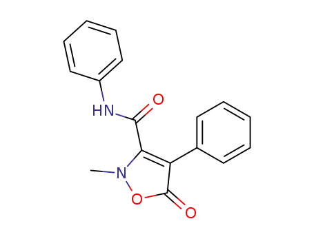 Molecular Structure of 63286-01-1 (3-Isoxazolecarboxamide, 2,5-dihydro-2-methyl-5-oxo-N,4-diphenyl-)