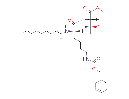 N<sup>ε</sup>-Benzyloxycarbonyl-N<sup>α</sup>-pelargonoyl-L-lysin-L-threonin-methylester