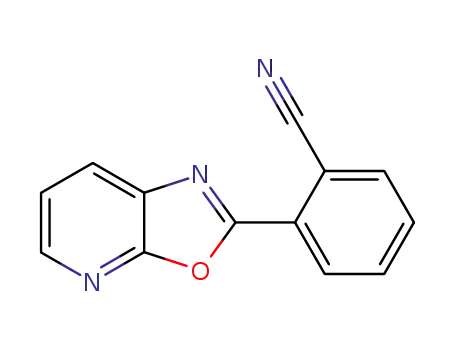 Molecular Structure of 52333-97-8 (2-(Oxazolo[5,4-b]pyridine-2-yl)benzonitrile)