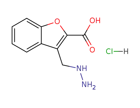 3-(Hydrazinylmethyl)-1-benzofuran-2-carboxylic acid;hydrochloride
