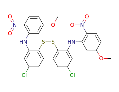 S,S'-Bis-<4-chlor-2-(5-methoxy-2-nitro-phenylamino)-phenyl>-disulfid