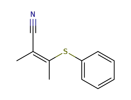 (Z)-2-Methyl-3-phenylsulfanyl-but-2-enenitrile
