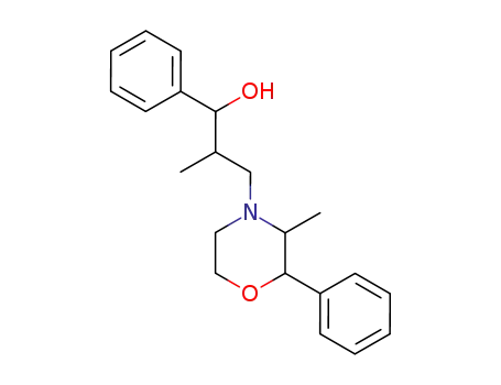 Molecular Structure of 66064-06-0 (2-methyl-3-(3-methyl-2-phenyl-morpholin-4-yl)-1-phenyl-propan-1-ol)