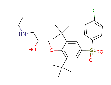 1-[2,6-Di-tert-butyl-4-(4-chloro-benzenesulfonyl)-phenoxy]-3-isopropylamino-propan-2-ol