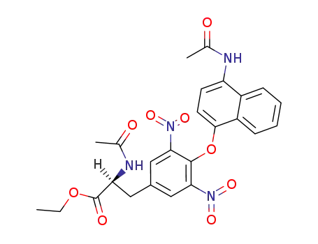 N-Acetyl-3,5-dinitro-L-tyrosinaethylester-4'-acetamido-1'-naphthylaether