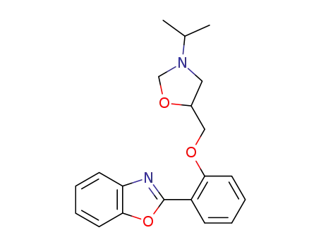 Molecular Structure of 47452-98-2 (2-[2-(3-isopropyl-oxazolidin-5-ylmethoxy)-phenyl]-benzooxazole)
