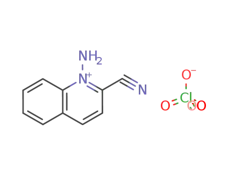 Molecular Structure of 120332-75-4 (Quinolinium, 1-amino-2-cyano-, perchlorate)
