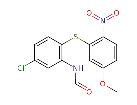 4-Chlor-2-formamido-5'-methoxy-2'-nitro-diphenylsulfid