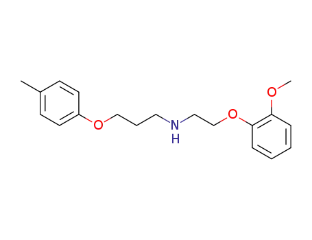 Molecular Structure of 3258-39-7 (N-<2-(2-Methoxy-phenoxy)-aethyl>-3-(4-methyl-phenoxy)-propylamin)
