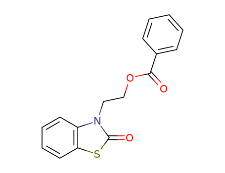 2(3H)-Benzothiazolone,3-[2-(benzoyloxy)ethyl]-