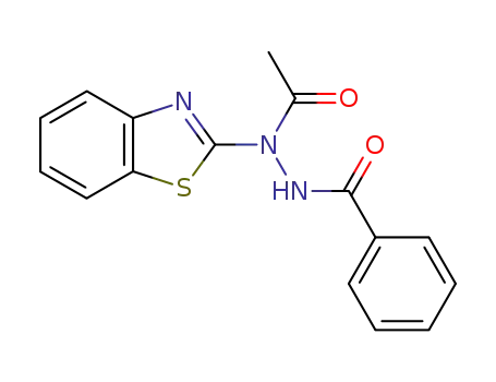 <i>N</i>-acetyl-<i>N</i>-benzothiazol-2-yl-<i>N</i>'-benzoyl-hydrazine