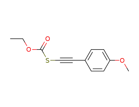 1-Ethoxycarbonylthio-2-p-methoxy-phenylethin