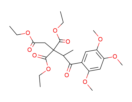 β,β-Diaethoxycarbonyl-γ-<2.4.5-trimethoxy-benzoyl>-valeriansaeureaethylester