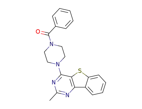 1-benzoyl-4-(2-methyl-benzo[4,5]thieno[3,2-<i>d</i>]pyrimidin-4-yl)-piperazine
