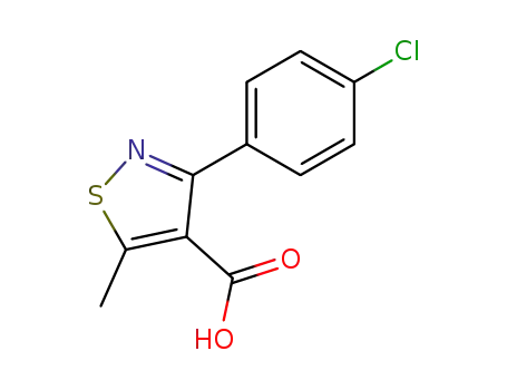 3-(4-chloro-phenyl)-5-methyl-isothiazole-4-carboxylic acid