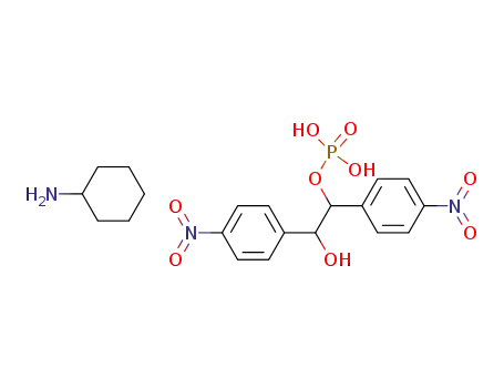 Phosphoric acid mono-[2-hydroxy-1,2-bis-(4-nitro-phenyl)-ethyl] ester; compound with cyclohexylamine