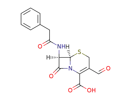 (6<i>R</i>)-3-formyl-8-oxo-7<i>t</i>-(2-phenyl-acetylamino)-(6<i>r</i><i>H</i>)-5-thia-1-aza-bicyclo[4.2.0]oct-2-ene-2-carboxylic acid