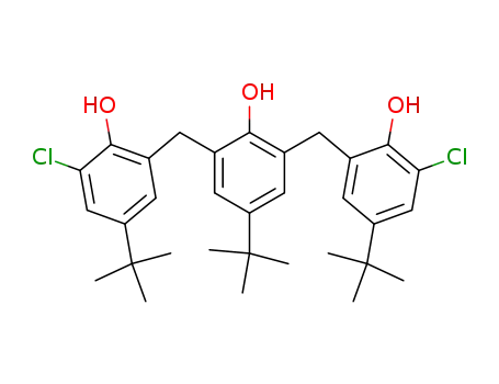 4-tert.-Butyl-2,6-bis-(3-chlor-2-hydroxy-5-tert.-butyl-benzyl)-phenol