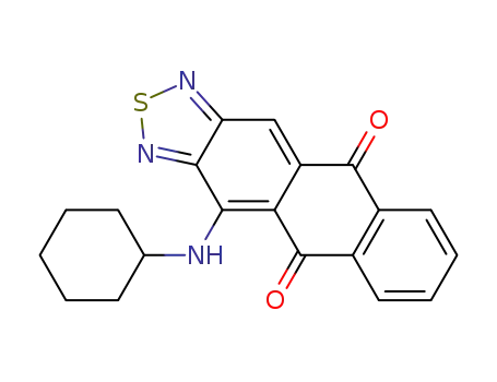 4-cyclohexylamino-anthra[2,3-<i>c</i>][1,2,5]thiadiazole-5,10-dione