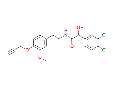 2-(3,4-dichloro-phenyl)-2-hydroxy-N-[2-(3-methoxy-4-prop-2-ynyloxy-phenyl)-ethyl]-acetamide