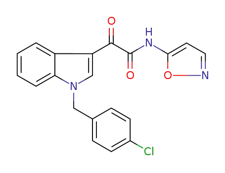 1H-Indole-3-acetamide,
1-[(4-chlorophenyl)methyl]-N-5-isoxazolyl-a-oxo-