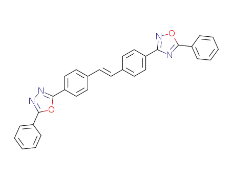 1,2,4-Oxadiazole,
5-phenyl-3-[4-[2-[4-(5-phenyl-1,3,4-oxadiazol-2-yl)phenyl]ethenyl]phenyl]
-