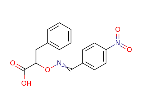 Molecular Structure of 94538-72-4 (α-<4-Nitro-benzylidenaminooxy>-hydrozimtsaeure)